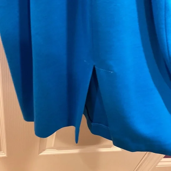 Cynthia Steffe Midi Dress Halter Neck Knee Length Blue Size 10 - Picture 16 of 17